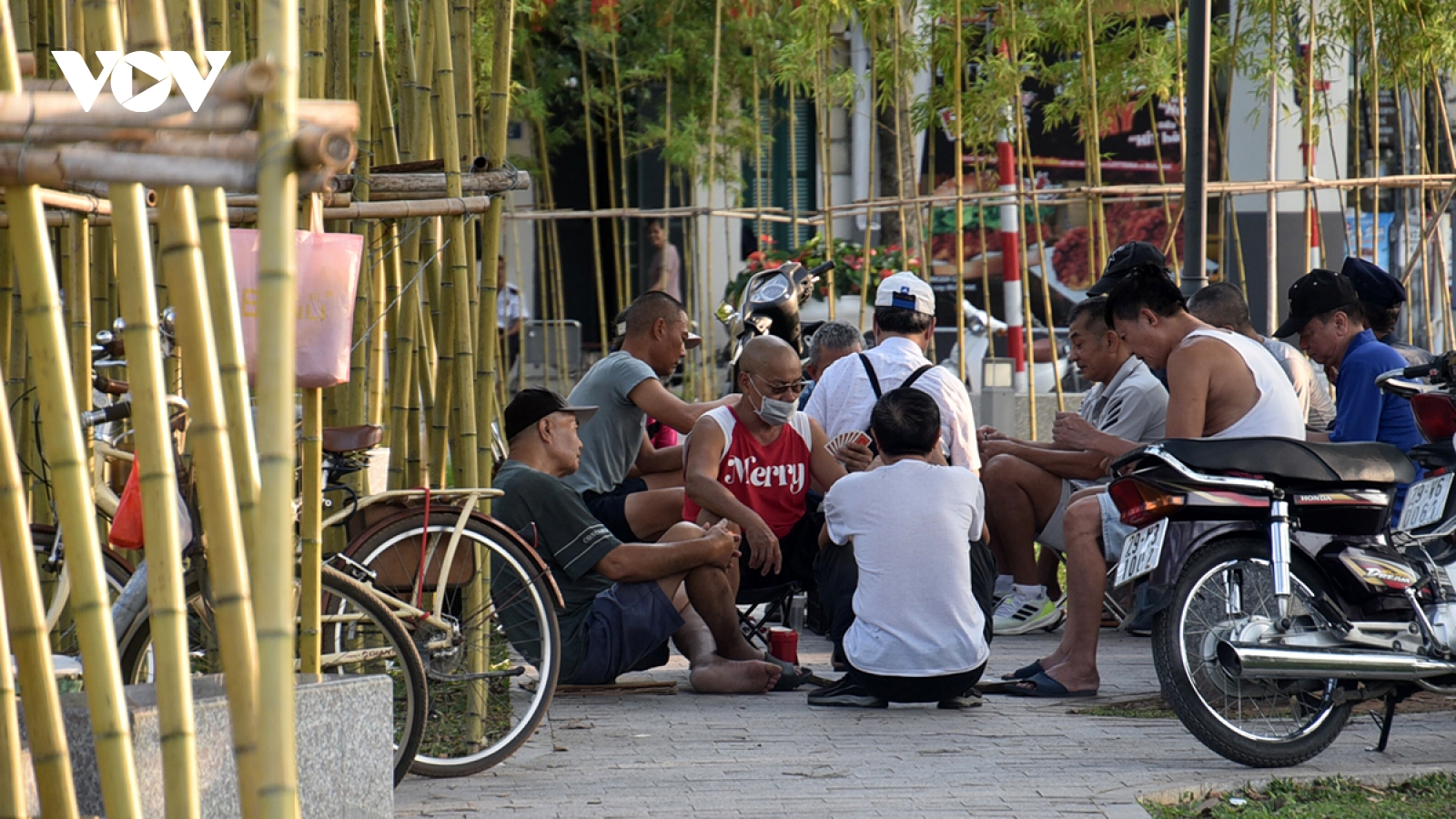 Hồ Trúc Bạch nhếch nhác, nơi tụ tập đánh bài, chỗ thành bãi trồng rau